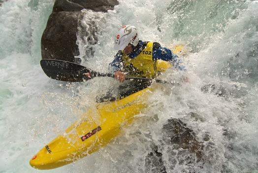 Peter kayaking