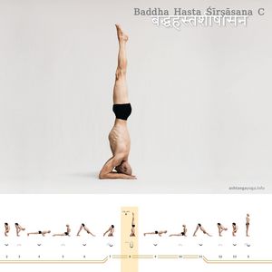 Baddha Hasta Shirshasana C