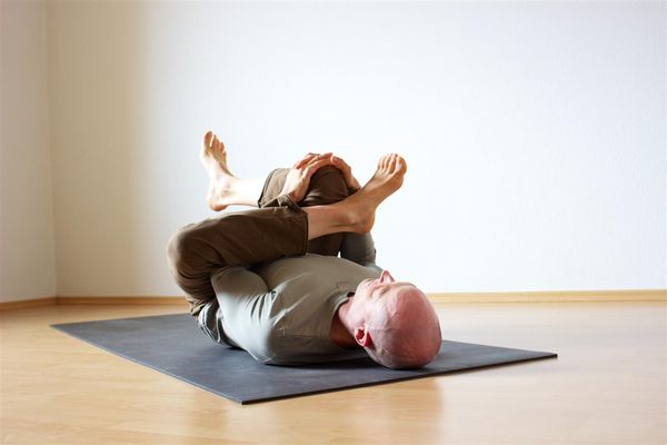 An alternative exercise to stretch the m. piriformis.