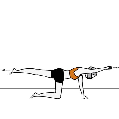 Calm Breaths Elongate as much as possible